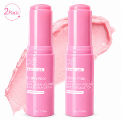 2PCS PDRN Pink Collagen Balm Stick Anti-Aging Hydrating Eye Neck Wrinkle Lips