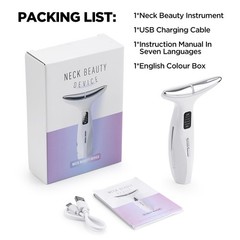 Wrinkle Remover LED Skin Therapy Device for Neck and Face with 3 light settings