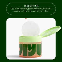 JiYu Toning Polish Pads – Korean Skincare for Dark Spots & Dull Skin – 100 Count