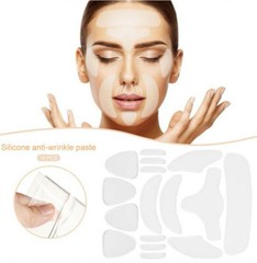 16Pcs Silicone Anti Wrinkle Pad Patches Set For Face Eye Forehead Reusable USA