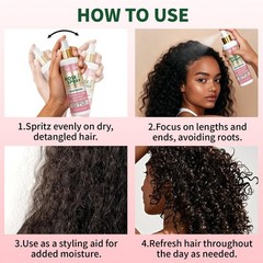 Lockmio 6.8Fl.oz Rose Water Hair Spray for Scalp 6.8 Fl Oz (Pack of 1), NO