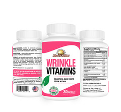 WRINKLE SUPPLEMENT – Collagen, Resveratrol, Hyaluronic Acid & Antioxidants