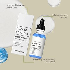 3PCS Copper Peptide Serum Hyaluronic Acid Hydrating Firming Face Serum 30ml each