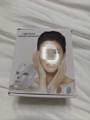 LED Beauty Face Mask Light Therapy Facial Skin Rejuvenation Mask w/ USB NEW
