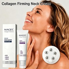 5PCS Magec Collagen Fullerene Neck Cream Firming Tightening containing Roller