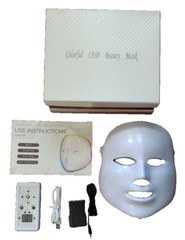 7 Colorful LED Beauty Mask with manual Open Box