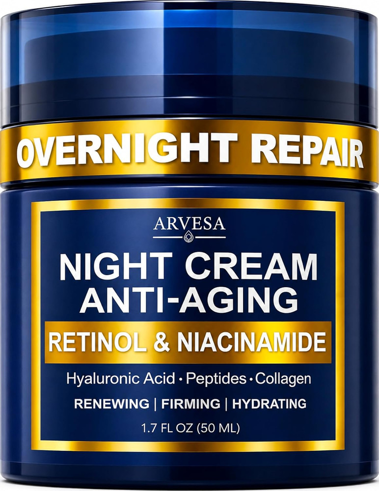 Night Cream for Women anti Aging – Night Moisturizer for Face with Retinol, Pept
