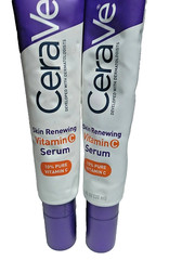 2-PACK CeraVe Skin Renewing Vitamin C Serum, 1floz / 30 ml Each NEW WITHOUT BOX