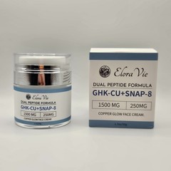 GHK-CU + SNAP-8 Dual Peptide Anti-Aging Copper Glow Face Cream add Derma Roller