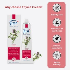 SWISS JUST Thyme+Juniper Cream+31 Essential Oil Anti Aging Therapy Body Massage
