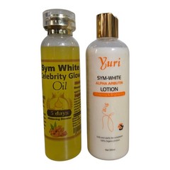 Sym White Celebrity Brightening Booster Glow Oil Spf 90 And Arbutin Lotion