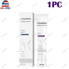 New Collagen Fullerene Neck Moisturizer Cream Firming Tightening with Roller 50g