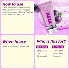 The Plant Fix Plix Jamun Active Acne Range Kit -Reduces Active Acne & Detoxifies