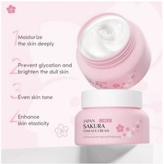 Japan Sakura Essence Cream 25g / 0.88oz Moisturizing Hydrating Skin C NIB