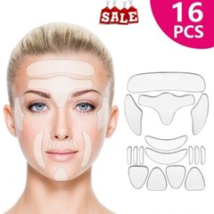 16Pcs Silicone Anti Wrinkle Pad Patches Set For Face Eye Forehead Reusable USA