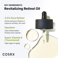 COSRX Retinol 0.5% Anti-aging Serum Retinoid Treatment for Face & Neck