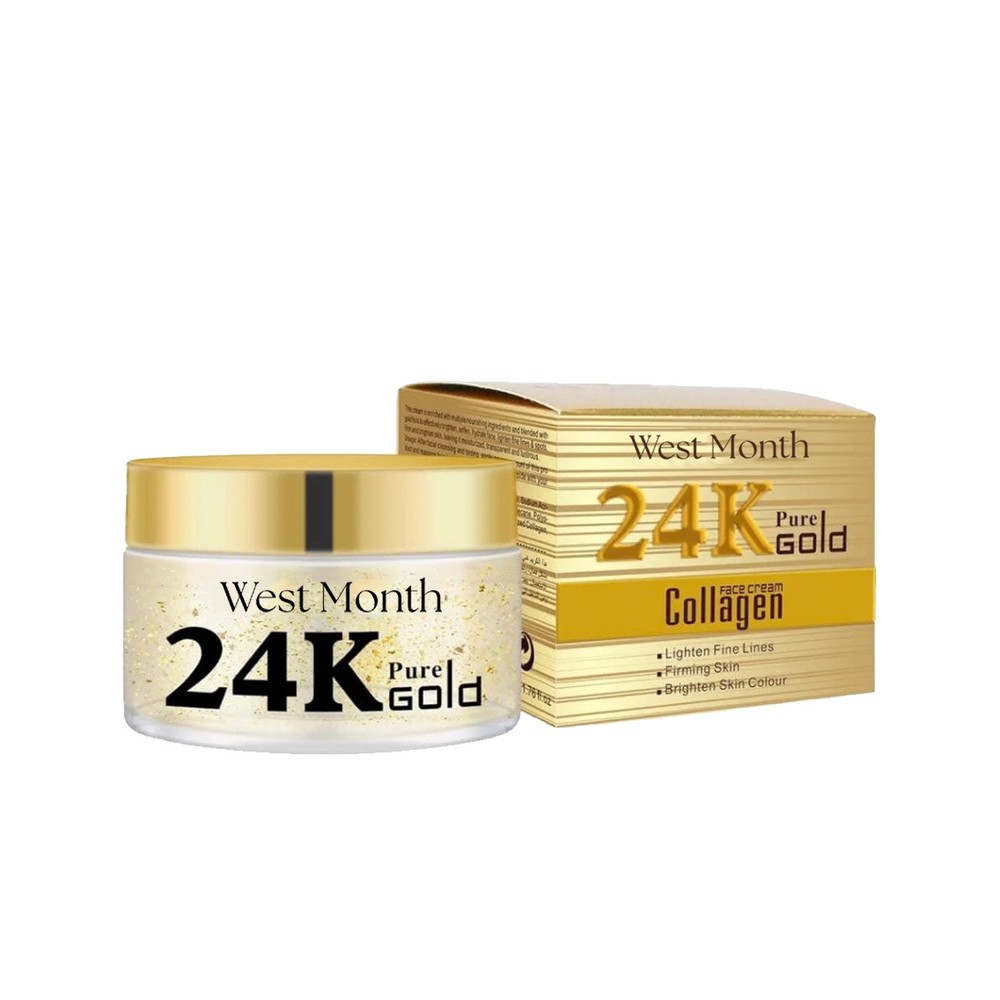 24K Gold Collagen Face Cream for Fine Lines, Brightening, Firming & Hydrating Ca