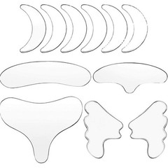 11X Facial Anti Wrinkle Patches Silicone Reusable Pad For Face Eye Forehead Neck