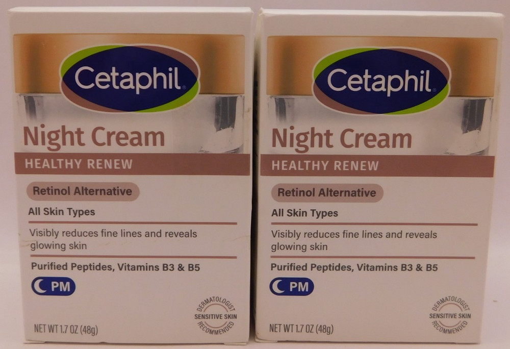 2PK Cetaphil Night Cream Healthy Renew 1.7oz EACH New & Unused