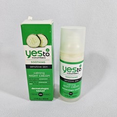 Yes To Cucumbers Soothing Sensitive Skin Calming Night Cream 1.7 Fl Oz HTF