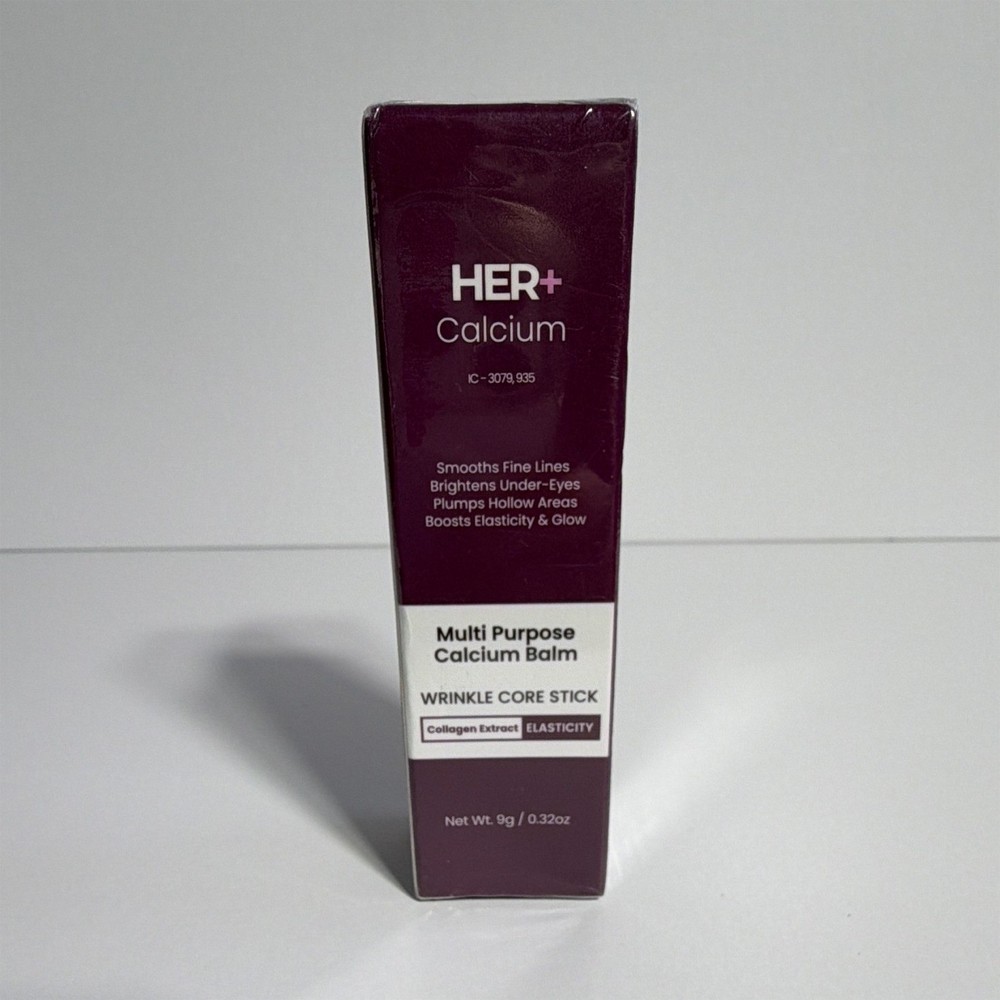 HER+ Calcium Balm Wrinkle Core Stick 0.32 oz Cruelty-Free Dark Circles