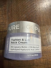 goPure Tighten & Lift Neck Cream 1.7 fl oz EXP 4/28 SEALED/NO BOX