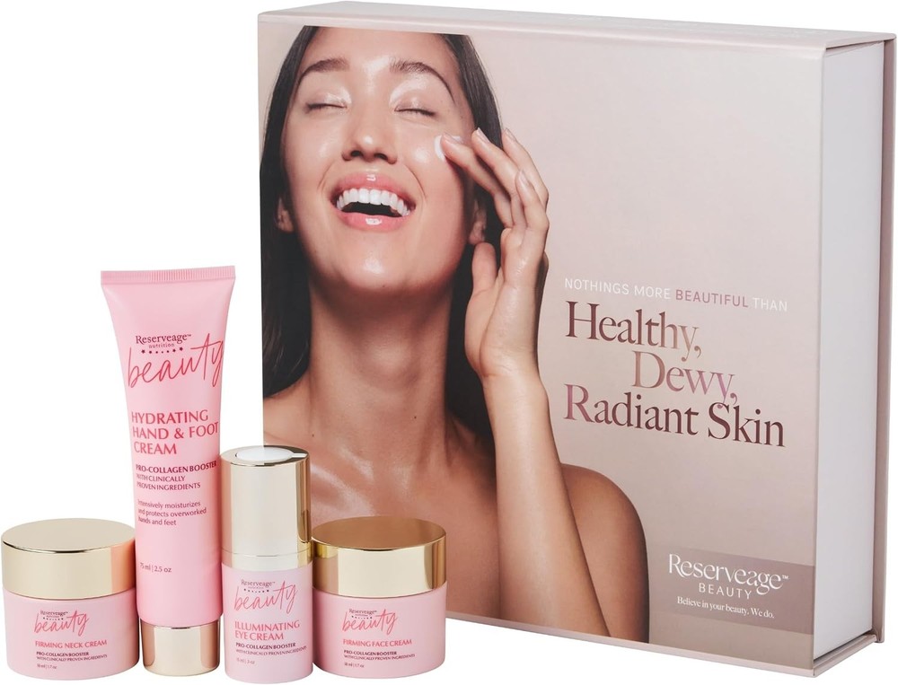 Reserveage Collagen Boosting Skincare Bundle Face Neck Hand Cream