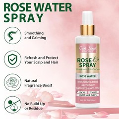 6.8Fl.oz Rose Water Hair Spray for Scalp Moisturizing, Natural Loc Gel for…