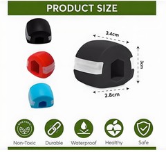 3PCS Jawline Exerciser Mouth Exercise Fitness Ball Neck Face Jaw Trainer Toning