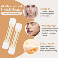 Neck Lift Tape, 40Pcs Neck Tape Lifting Invisible, Instant Neck & Face Tightenin