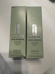Clinique – Anti-Blemish Solutions Blemish + Line Correcting Serum Lot of 2 NIB