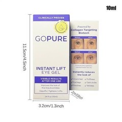 [Go Pure] Quick Lift Eye Gel fresh PRODUCT De-puffs Tightens Lifts 0.34 Ounce NI