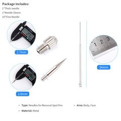 Replace Small/Big Thick Tips For Laser Skin Dark Spot Tattoo Removal Plasma Pen