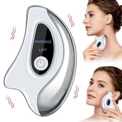 2 in 1 Heated Vibration Gua Sha Facial Scraping Board SPA Back Body Massage Tool