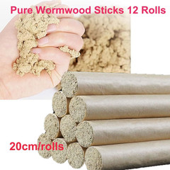 12 Rolls Moxa Stick for moxibustion 50:1 Extraction 3 Year Chen Yellow