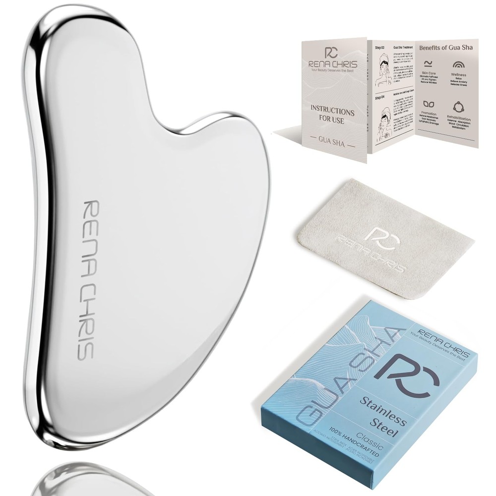Gua Sha Facial Tools, Stainless Steel Guasha Tool for Acupuncture, Manual Mas…