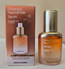 NEW Farm Stay Ginseng & Niacinamide Facial Serum 1.18oz EXP: 04/2028