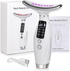 7 Colors LED Light Therapy Anti Aging Facial Massager Neck Lifting Beauty Device