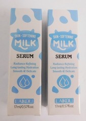 Laikou Milk Serum Facial Brightening Essence Shrink Pores Hydrating Lot of 2
