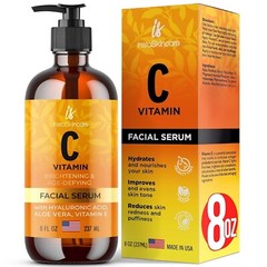 InstaSkincare Vitamin C Serum for Face and Eyes 8 Oz Brightening Dark Spots