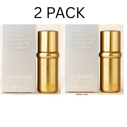 2 PACK La Prairie Pure Gold Radiance Concentrate 20ml / 0.67oz | New|