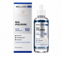WELLAGE Real Hyaluronic BLUE Ampoule 100 – 2.53 oz – EXP 11/17/2028- SEALED