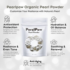 Pearl Powder Organic, 100G 100% Natural DIY Skincare, Anti-Aging, Minimizes Pore