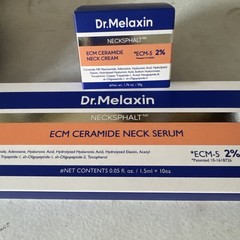 Dr. Melaxin Necksphalt ECM Neck Cream And Neck Serum New In Box