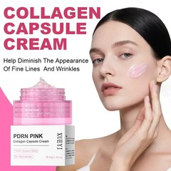 Korean PDRN Pink Collagen Capsule Cream with Niacinamide Cream for Uneven Skin