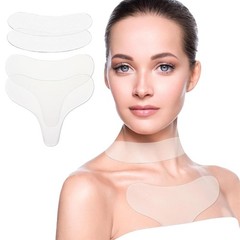 4x Neck Chest Wrinkle Patches-Silicone Pads for Decollete & Cleavage, Anti Aging