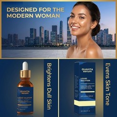 Olavita Liquid Solution Anti Aging Serum, New Upgraded Vitamin C & E Serum, B…