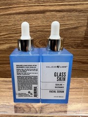Lot of 2 VALJEAN LABS Glass Skin Facial Serum Squalane + Niacinamide 2fl.oz