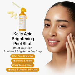 Body Peel Shot with Kojic Acid and Turmeric | Gentle Body Brightening & Exfoliat