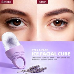 3 Pcs Facial Ice Roller Silicone Mold Reusable for Face Women and Eye Neck Cold